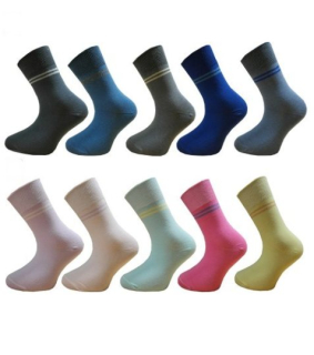 Dětské jednobarevné ponožky 5 párů